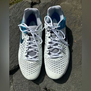 Nike Air Max Cage, men’s white and blue. Size 14.